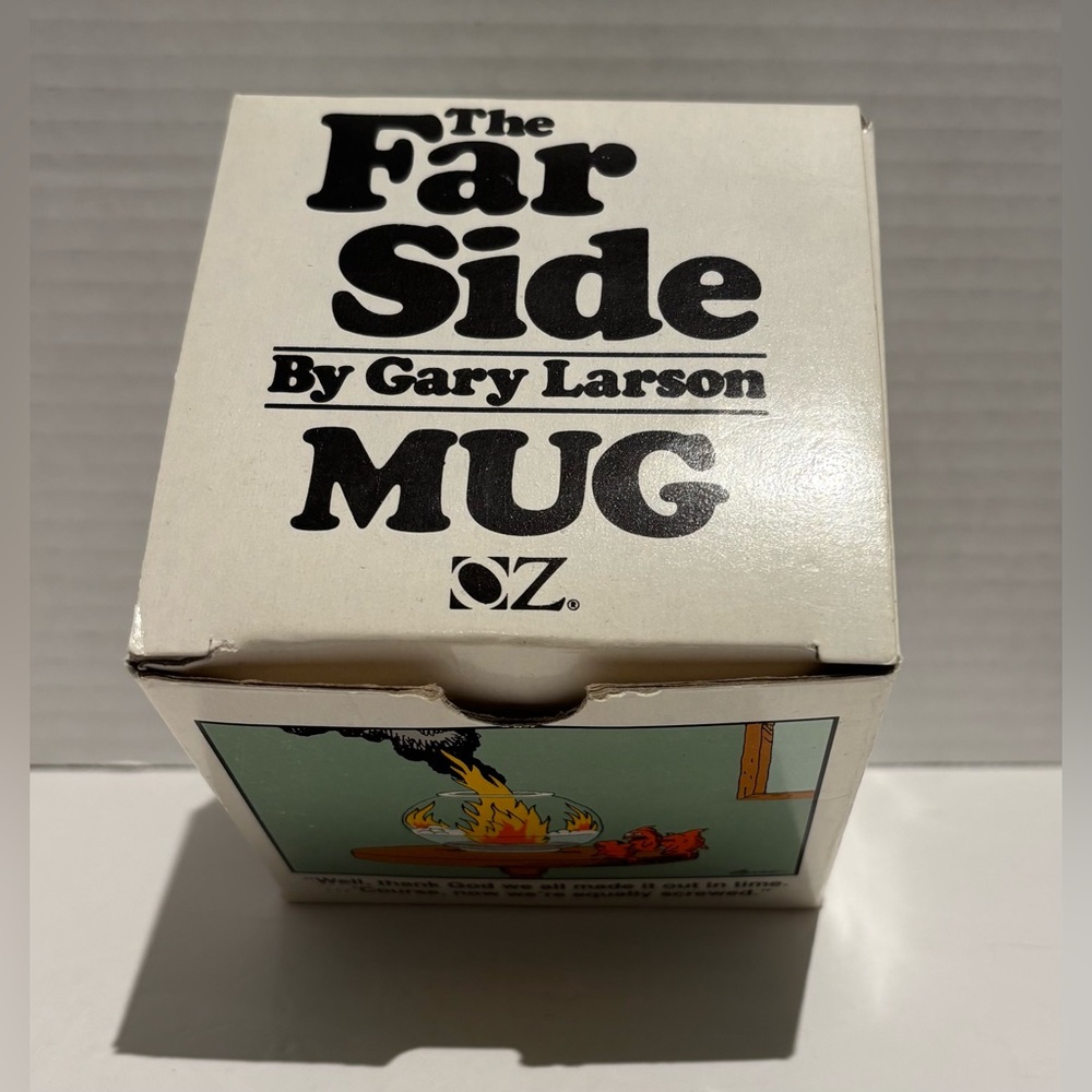 The Far Side Gary Larson Coffee Tea Cup Mug Vintage 1986 Humour in Original Box